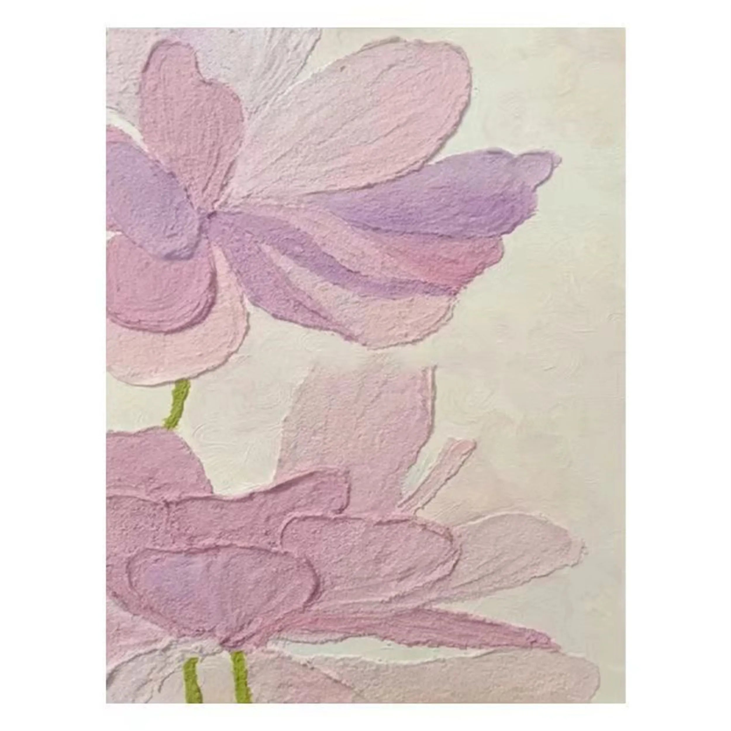 Beautiful Flower and Tree Painting #FT065 - Handmade Canvas Art for Home Decor, Office, and Living Room Wall