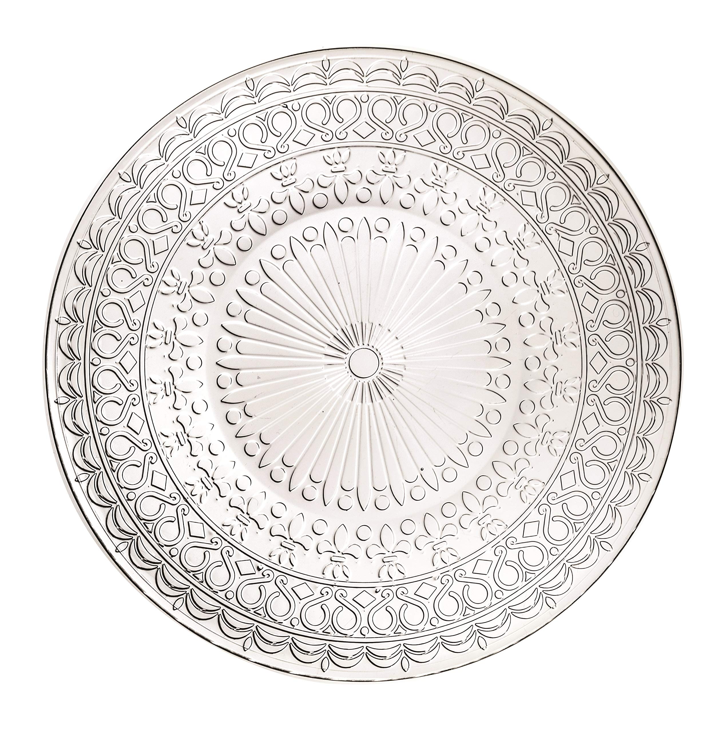 Barski Glass Dinner Plates Set of 4 - 10.2