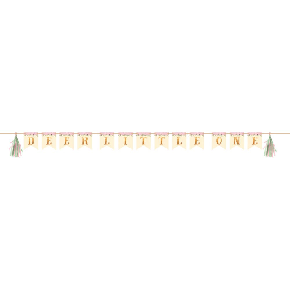 12-Piece Bulk Deer Little One First Birthday Banners - Perfect for Baby Shower, Gender Reveal & Nursery Decor