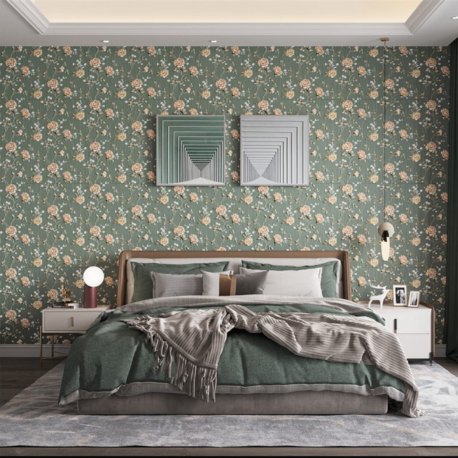 3D Self-Adhesive Wall Panels - Thickened Peel & Stick Wall Decor for Home & Office - Interior Wall & Ceiling Decoration - Perfect for Living Room, Bedroom, Commercial Spaces