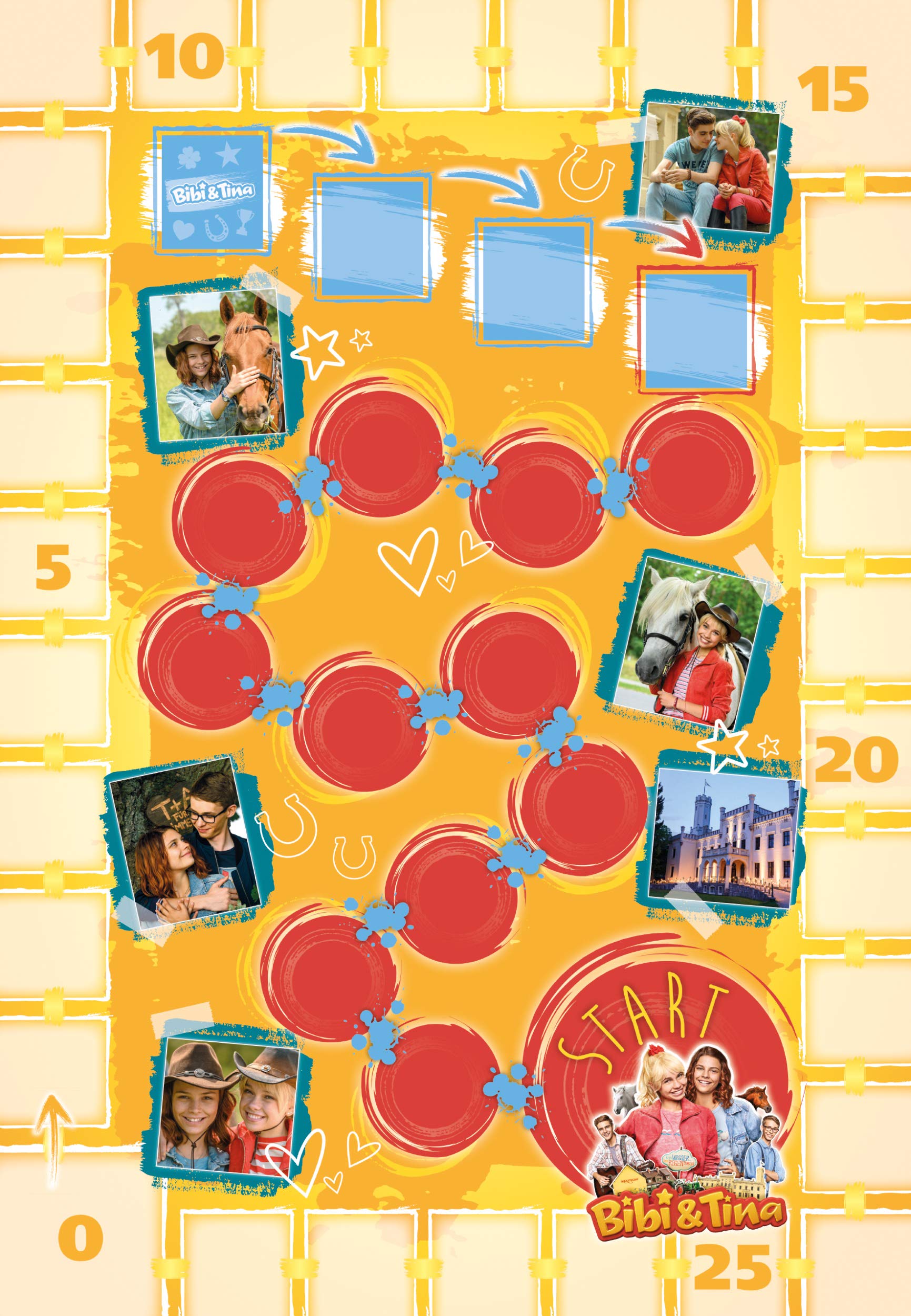 Bibi and Tina Board Game by Schmidt Spiele - Fun Family Running Game for Kids and Fans of the Series | Perfect for Birthday Parties, Family Game Nights, and TV Show Enthusiasts