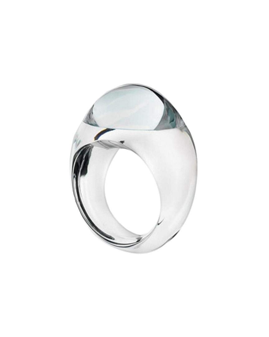 Baccarat Jewelry Tango Mirror Clear Crystal Ring - Size 53 (US 6.5) - Authentic French Luxury Jewelry - Perfect for Weddings, Anniversaries & Special Occasions