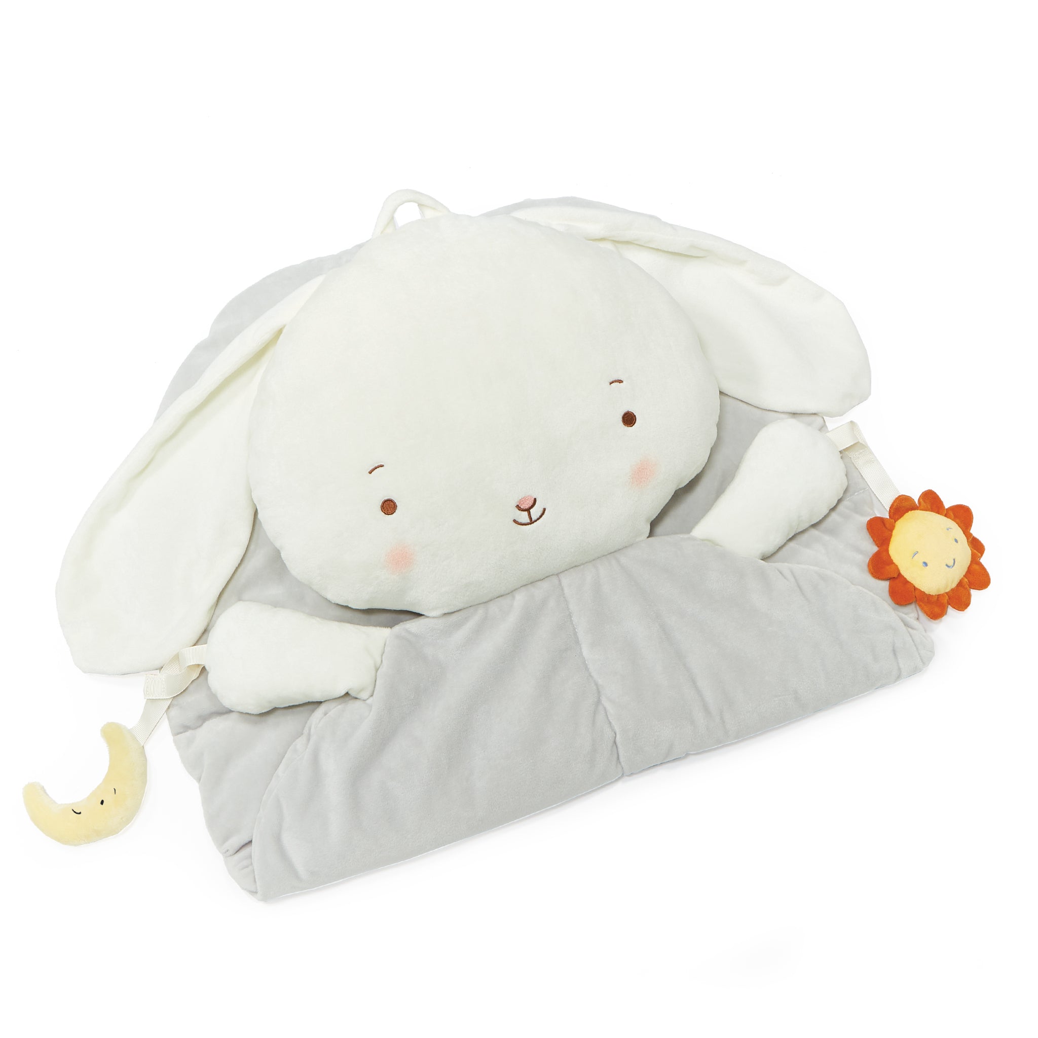 Bloom Bunny Play Mat for Babies - Soft & Safe Non-Toxic Foam Floor Mat for Nursery, Playroom & Tummy Time - Perfect for Crawling, Learning & Play