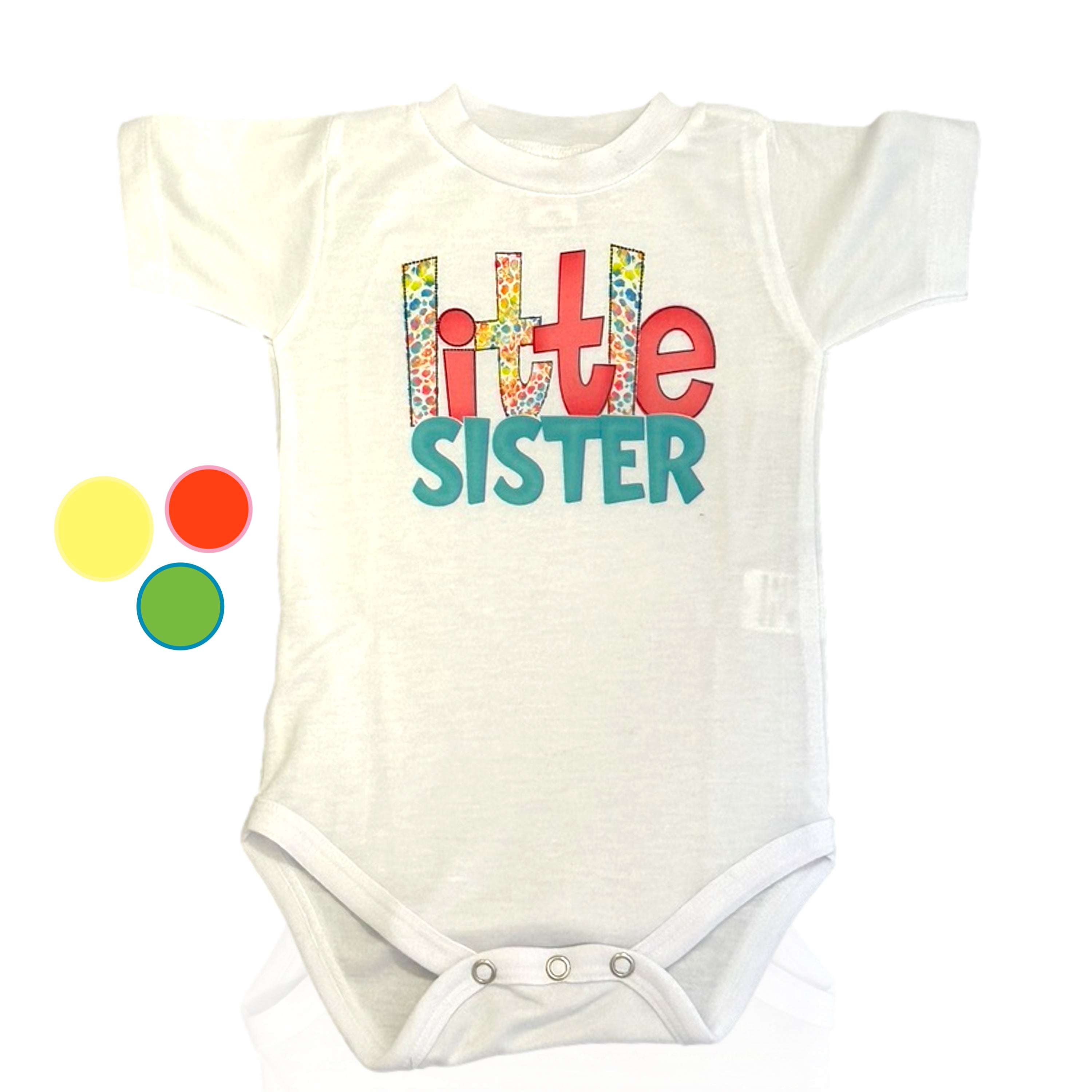 Little Sister Onesie - Cute & Comfortable Baby Bodysuit for Newborns & Toddlers - Perfect for Family Photos, Matching Outfits & Special Occasions