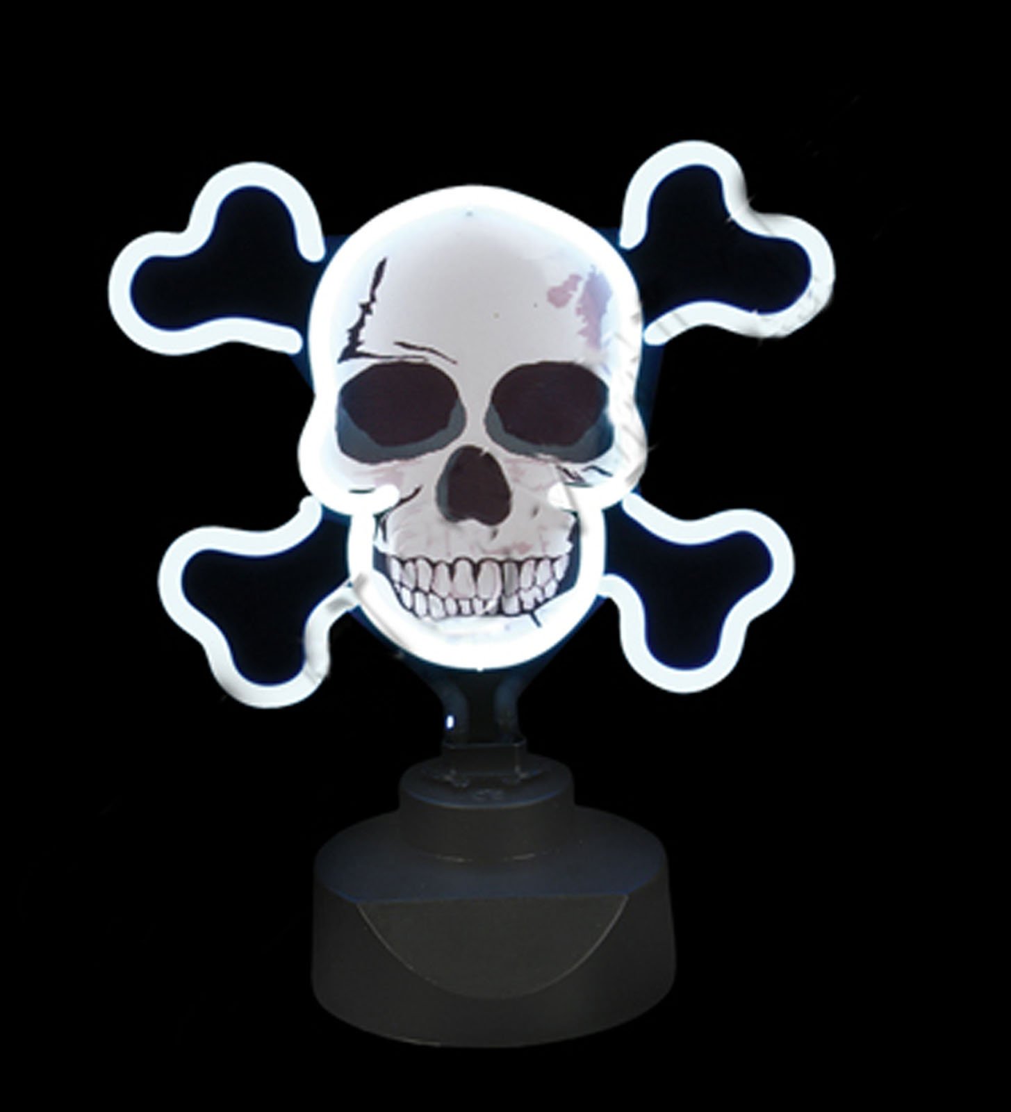 Skull & Crossbones Neon Light - Jolly Roger Pirate Decor for Man Cave, Bar, or Gaming Room - Cool LED Wall Art for Home & Office