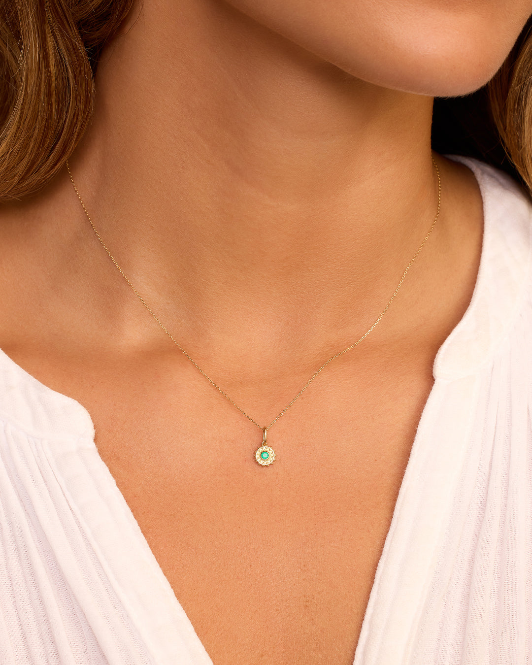 Sun Birthstone Charm Necklace - Genuine Gemstone Jewelry for Women - Perfect Gift for Birthday, Anniversary & Special Occasions