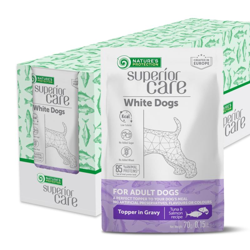 Premium Adult Dog Wet Food with Tuna & Salmon - Grain-Free, High Protein Meal for All Breeds - 24 Pack Cans - Perfect for Picky Eaters & Senior Dogs - Ideal for Daily Meals, Training Treats & Weight Management