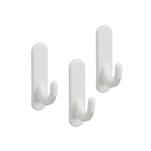 Elfa Board Hook Curve (3 Pack) - Heavy Duty Wall Hooks for Organizing Closets, Garages & Home Storage - Perfect for Hanging Coats, Bags & Accessories