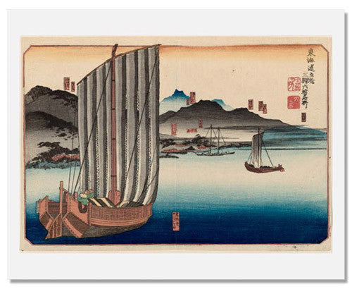 Utagawa Kuniyoshi Six Stations - Vintage Japanese Woodblock Prints for Home Decor & Art Collectors | Perfect for Living Room, Office & Gift Giving