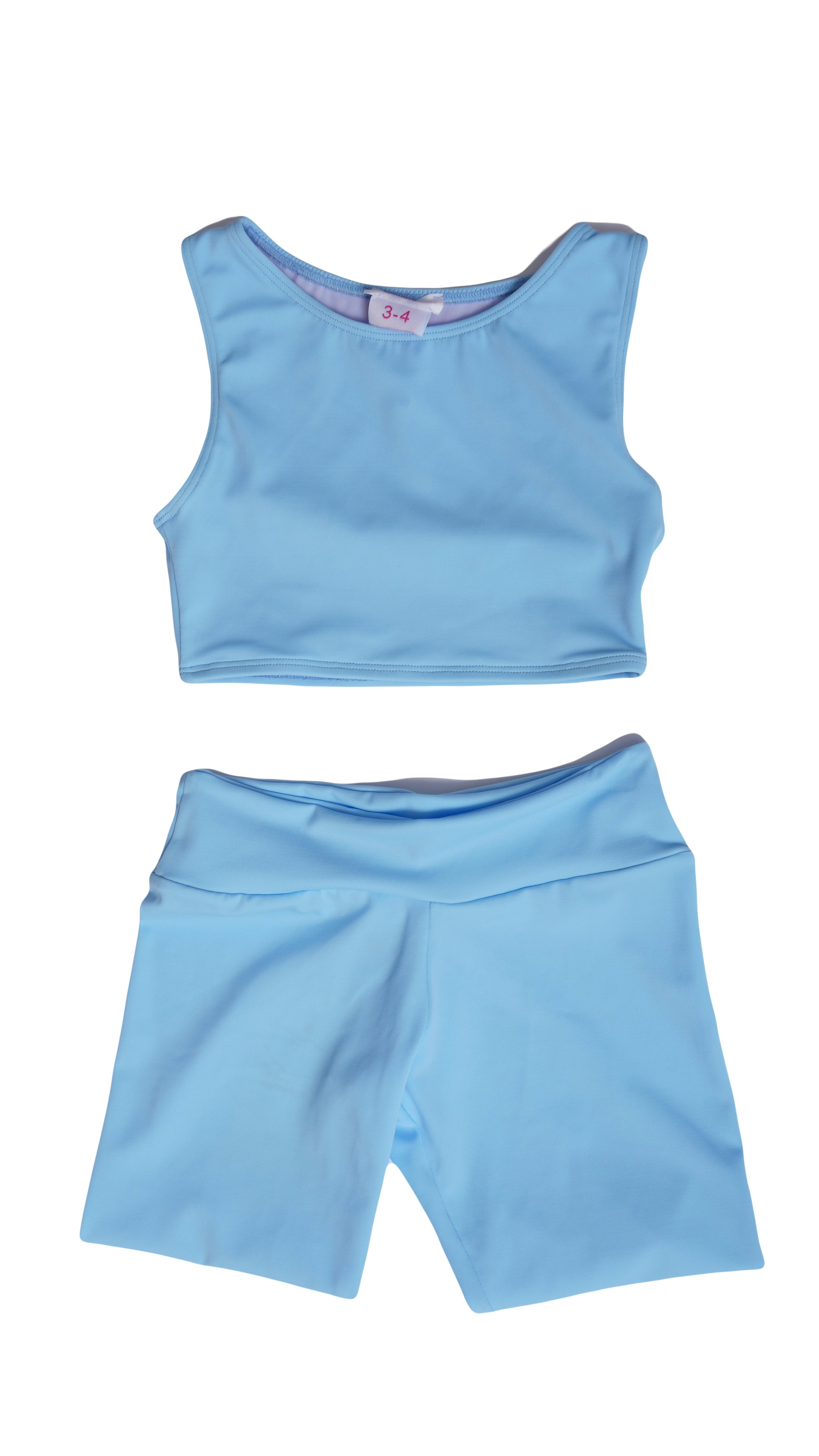 Nereide Women's High Waist Biker Shorts and Sports Top Set - Workout, Yoga, Running & Gym Outfit for Active Lifestyle