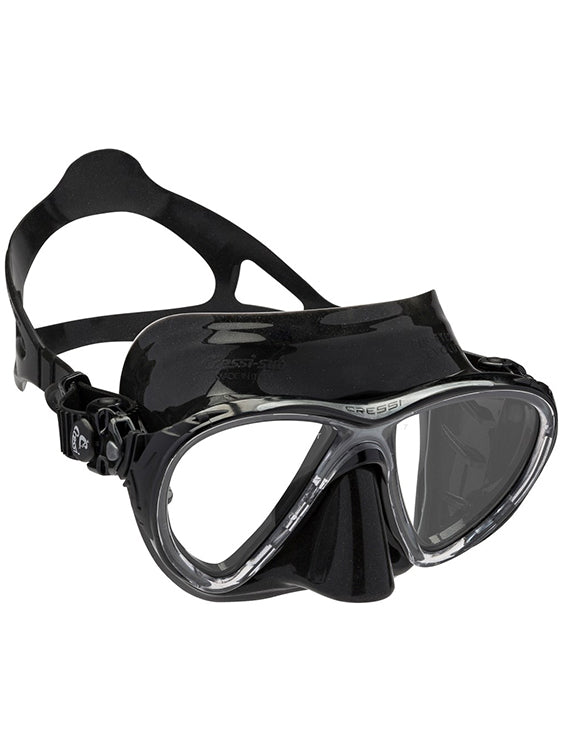 Cressi Big Eyes Evolution Scuba Diving Mask - High Visibility Anti-Fog Snorkeling Gear for Underwater Exploration & Swimming