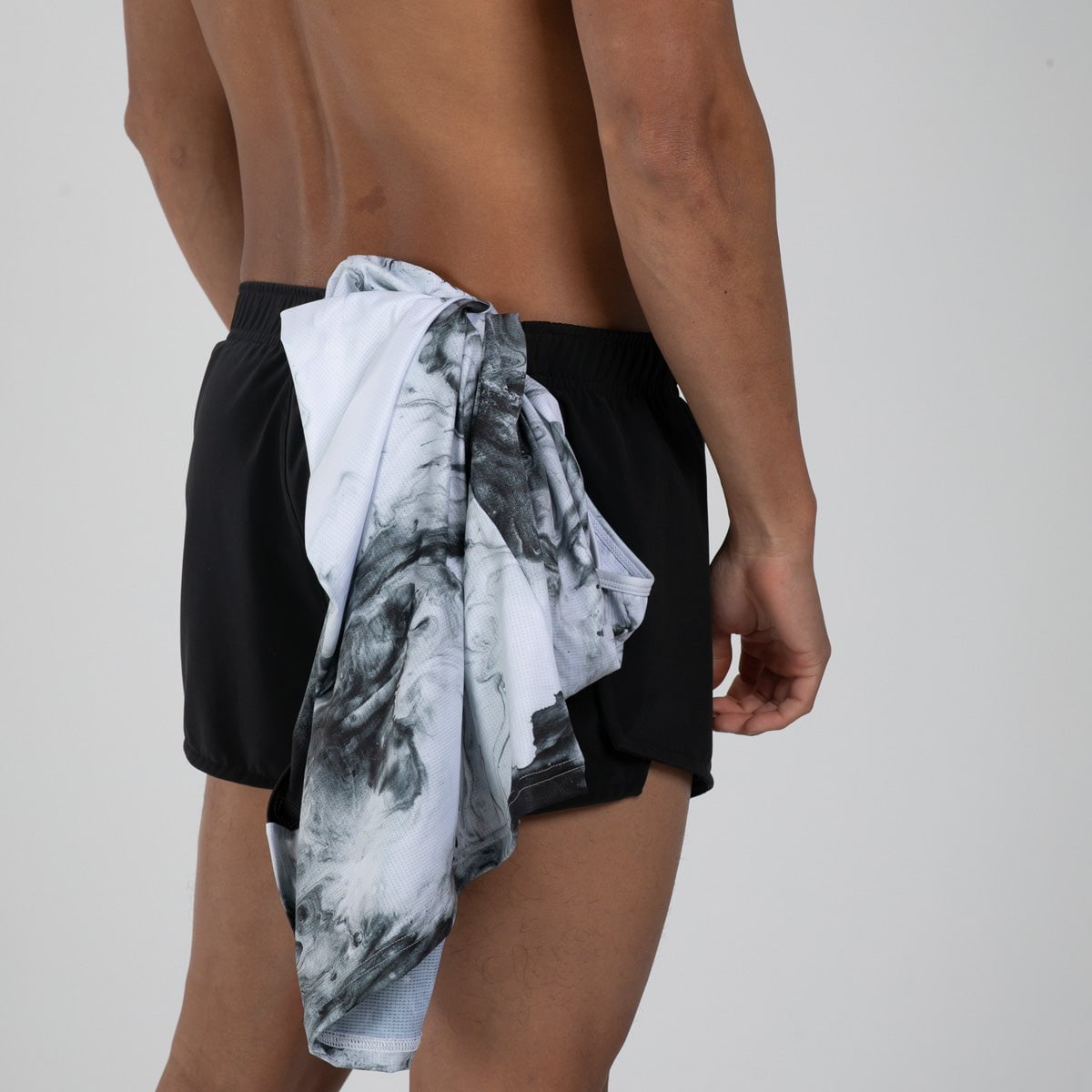 Men's Elite Run 2 Performance Running Shorts - Black | Lightweight & Breathable for Jogging, Gym Workouts & Athletic Training