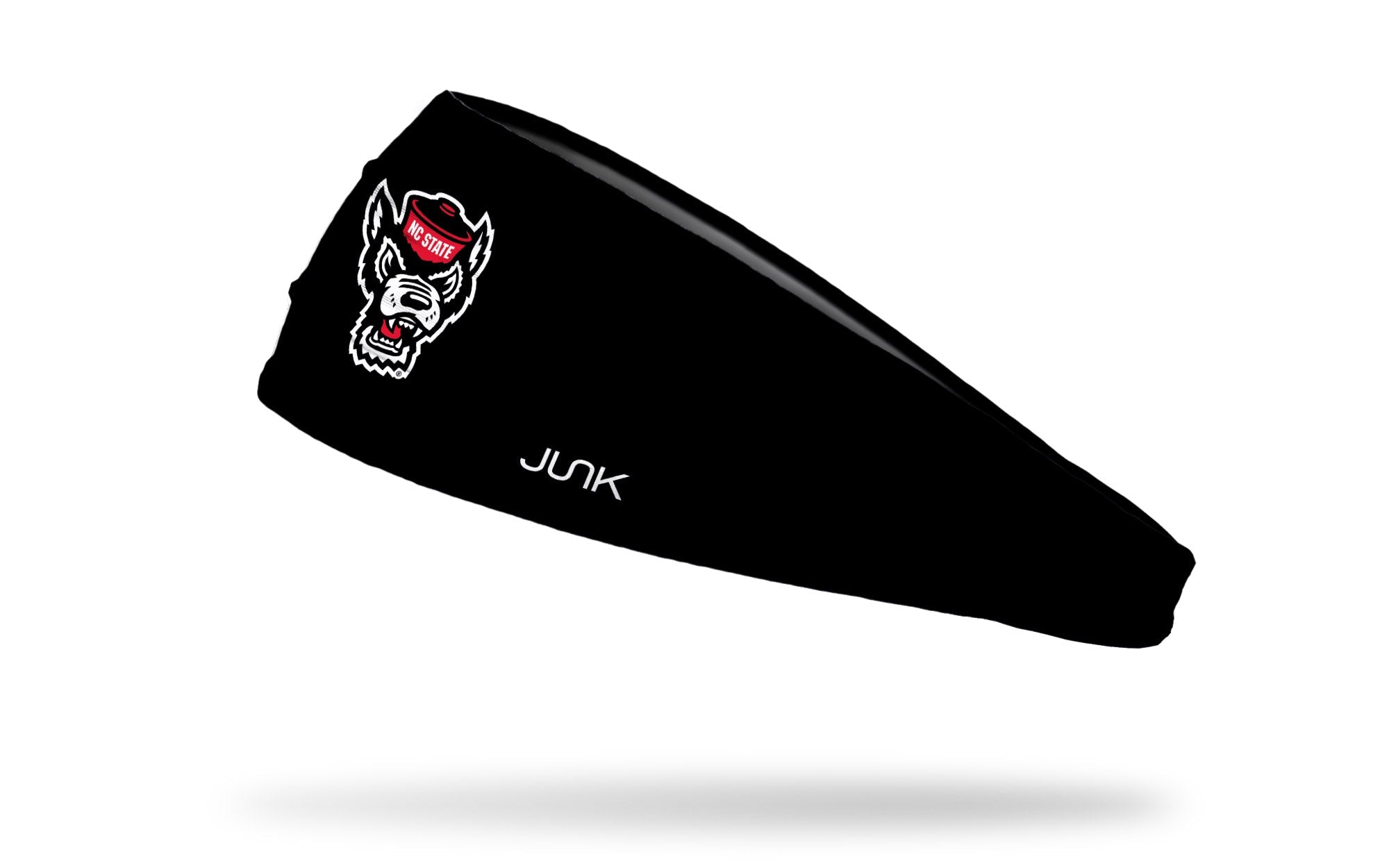 North Carolina State University NCSU Logo Black Big Bang Lite Headband - Adjustable Sweatband for Running, Workouts & Sports