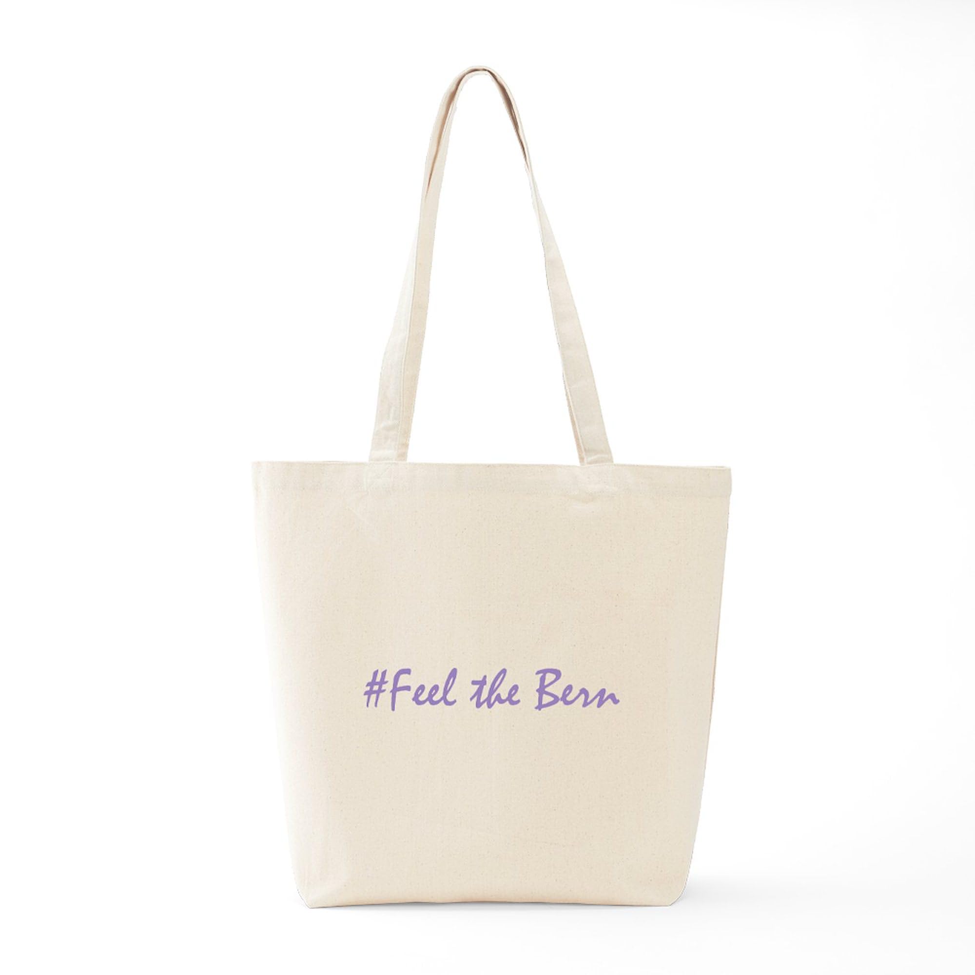 Feel The Bern Tote Bag - Eco-Friendly Natural Canvas Reusable Shopping Bag for Groceries, Beach & Everyday Use | CafePress