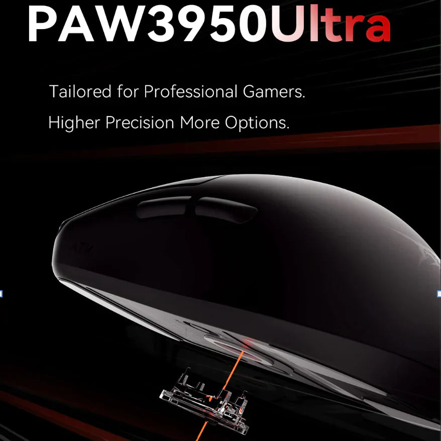 ATK Blazing Sky F1 Pro MAX Wireless Gaming Mouse - 8K Polling Rate, Ergonomic Design, RGB Lighting [Black] - Perfect for FPS, MOBA & Esports Gaming