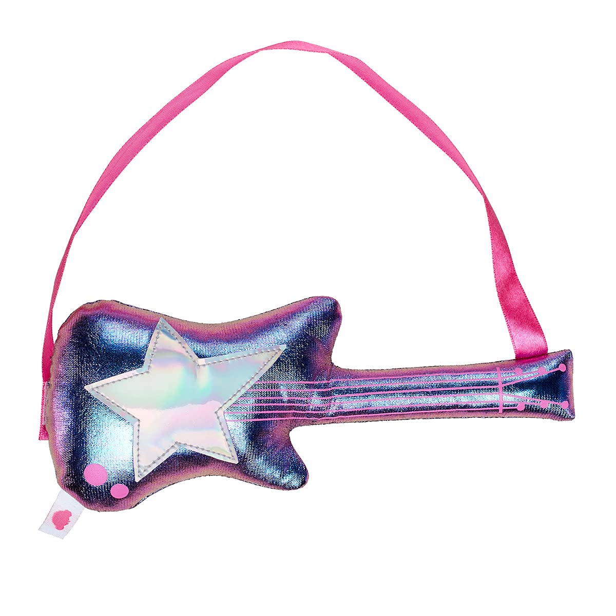 Build A Bear Workshop Iridescent Toy Guitar - Sparkly Musical Instrument for Kids & Collectors | Perfect for Pretend Play, Birthday Gifts & Teddy Bear Accessories