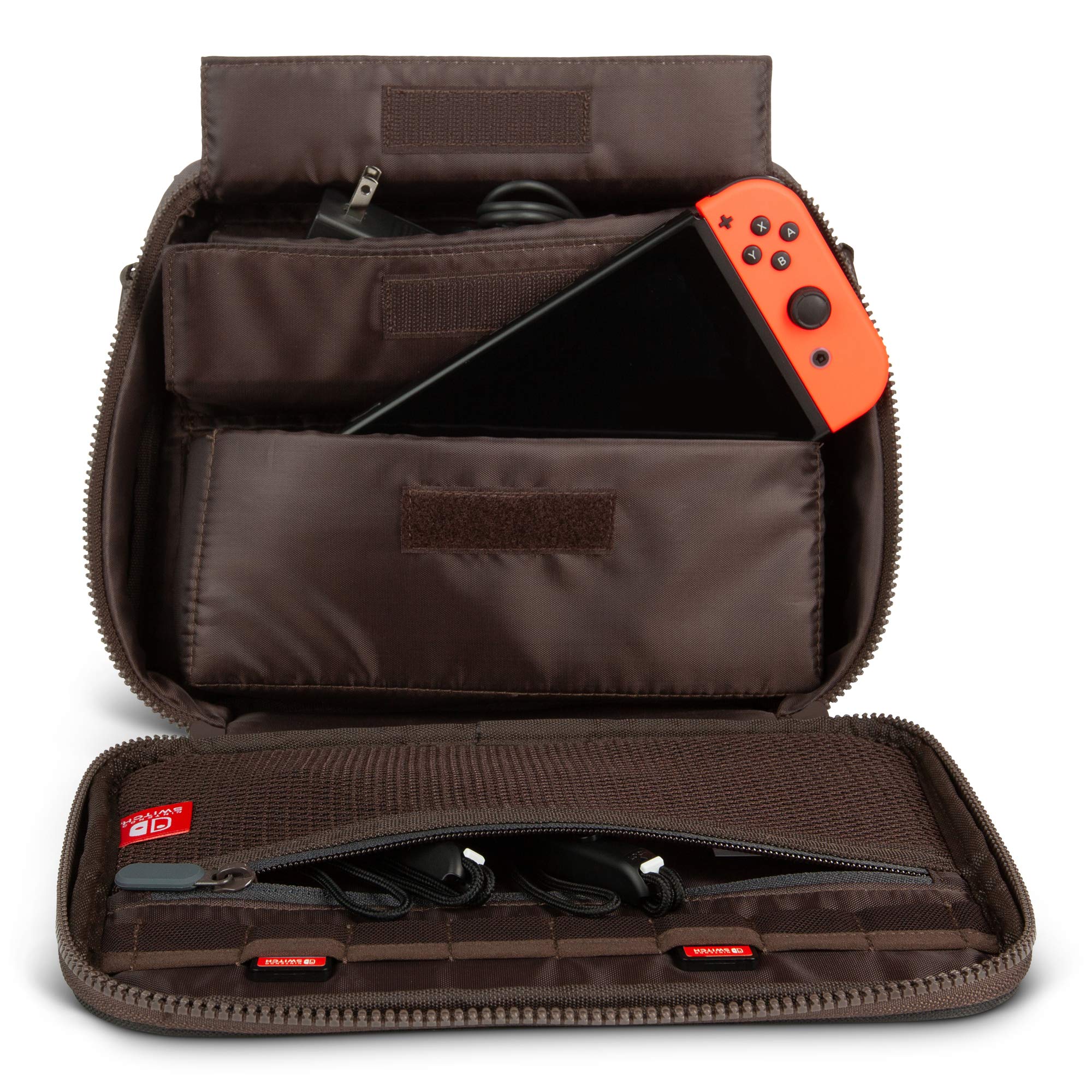 PowerA Transporter Bag for Nintendo Switch & Switch Lite - Durable Gaming Carrying Case with Accessory Storage - Perfect for Travel, Commuting & On-the-Go Gaming Protection