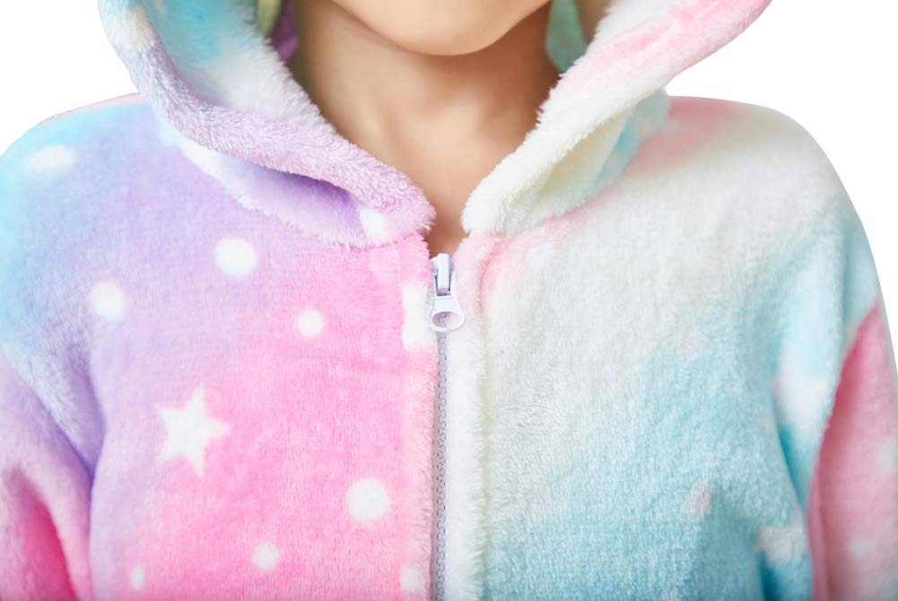 Unicorn Onesie Costume for Adults & Kids - Soft Animal Pajamas for Halloween Cosplay, Christmas Party, Sleepwear & Loungewear