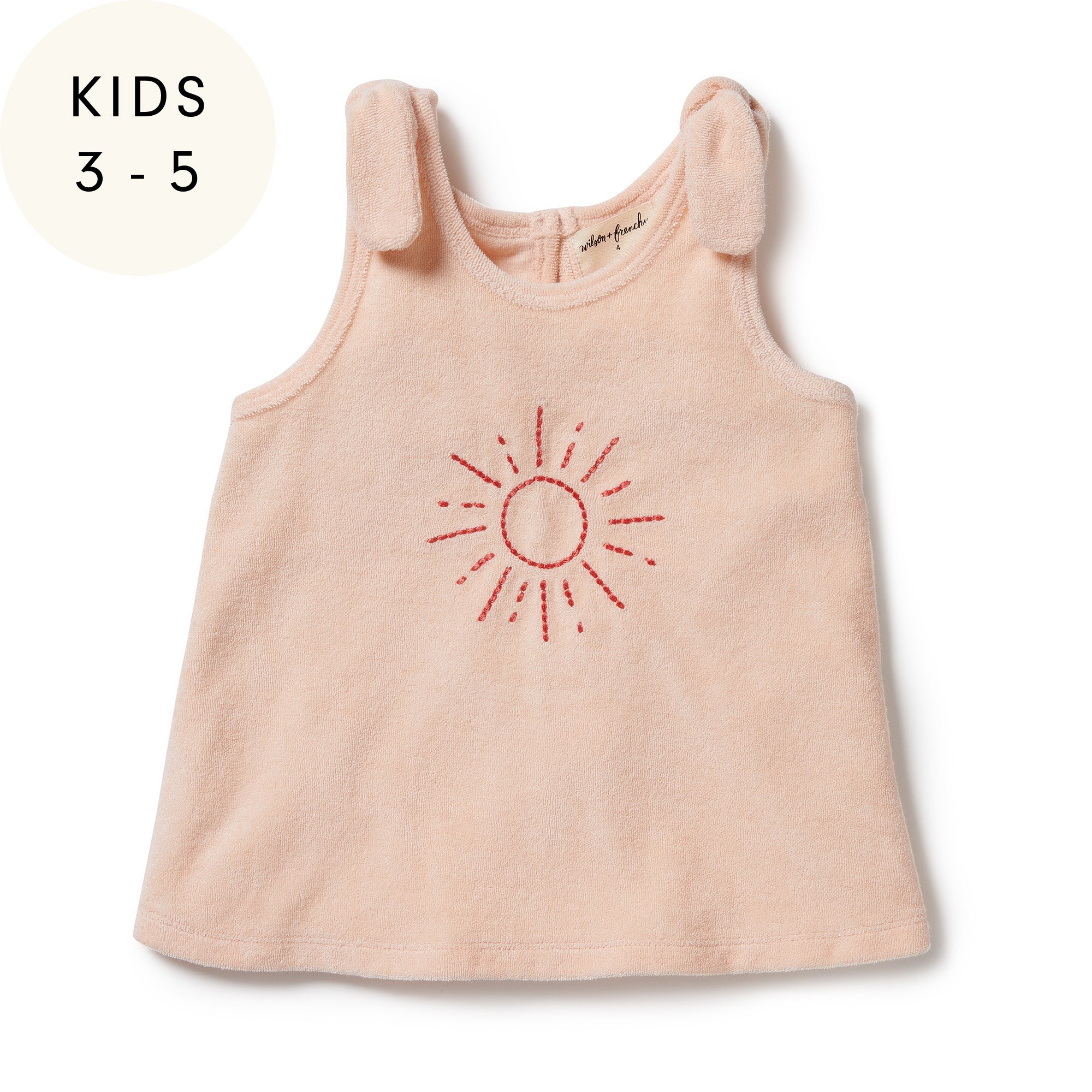 Sunshine Organic Terry Tie Singlet - Soft Cotton Baby Onesie for Newborns & Infants | Perfect for Playtime, Naptime & Everyday Comfort