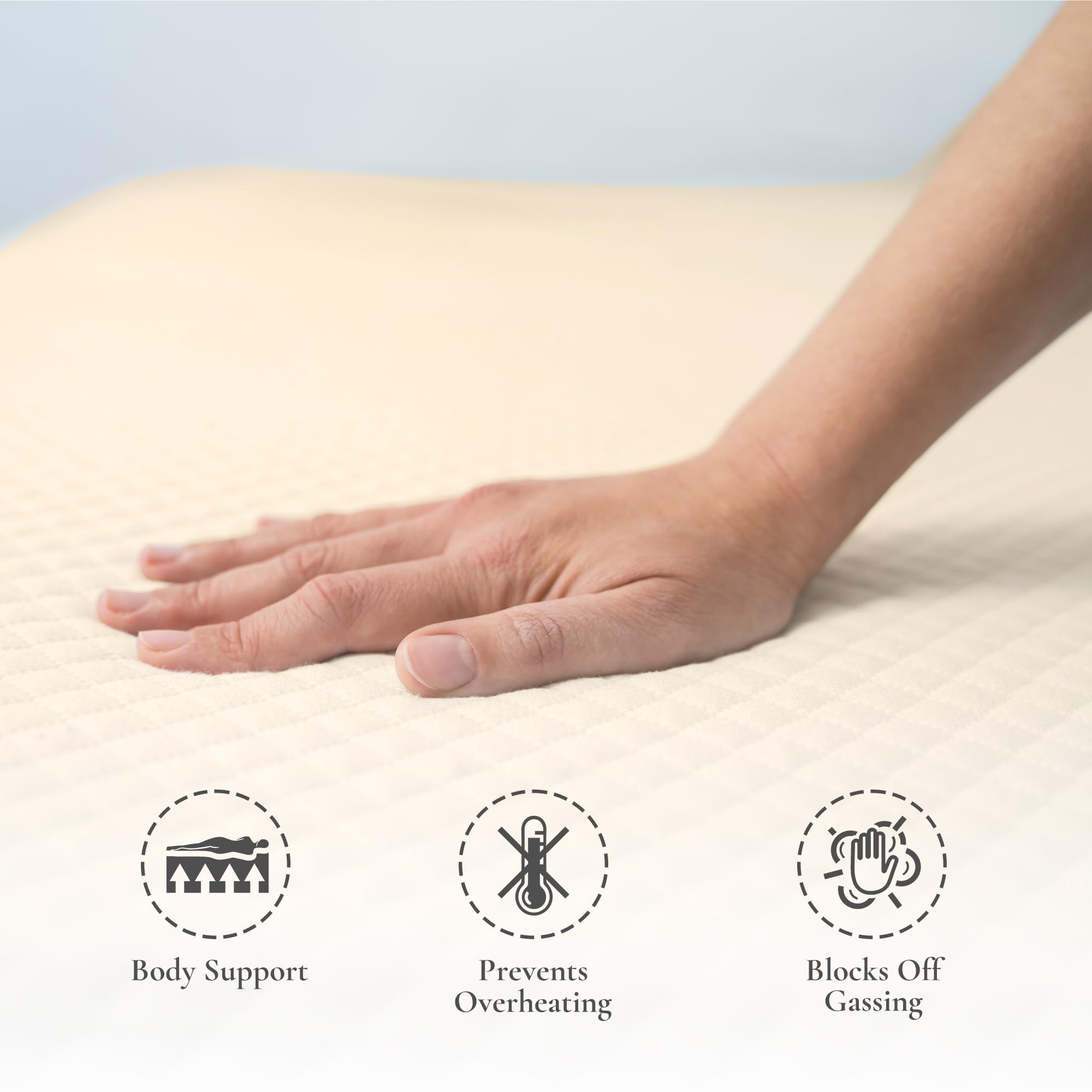 Sleep & Beyond myPad 100% Washable Wool Mattress Pad - 0.5 Inch Thick Natural Wool Fibers, Chemical-Free, All-Season Bedding for Crib (28x52 Inch) - Luxurious Comfort & Long-Lasting Support for Baby's Nursery or Toddler Bed