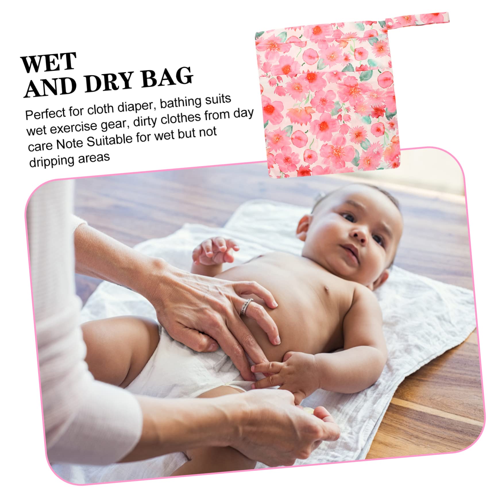 **iFundom 5-Pack Hanging Wet Dry Bags - Reusable Waterproof Diaper Bag, Portable Tarpaulin Pouch for Swim, Gym & Travel (Red)**    *Perfect for Baby Diapers, Swimsuits, Gym Clothes & Outdoor Adventures*