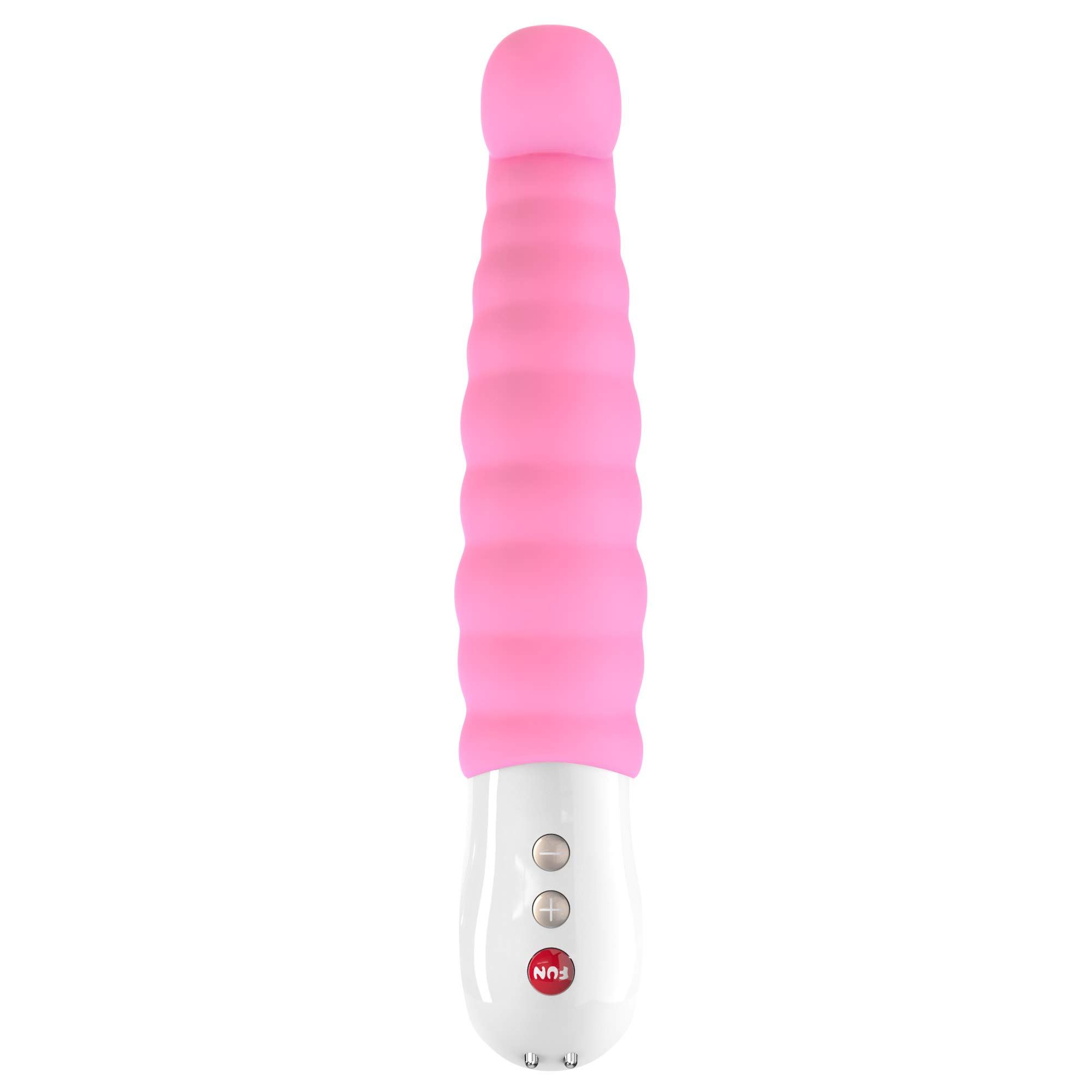 Premium Rechargeable Silicone Vibrator - FUN FACTORY G5 Series Luxury Adult Toy for Women & Men | Waterproof, Body-Safe Dildo with Powerful Vibrations | Perfect for Couples Play, Solo Pleasure & Sensual Exploration (Patchy Paul Pink)