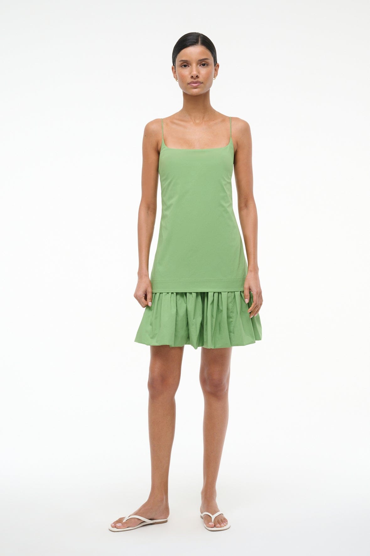 ARI Mini Dress with Leaf Print - Flowy Summer Dress for Women, Perfect for Beach Vacation, Party & Casual Wear