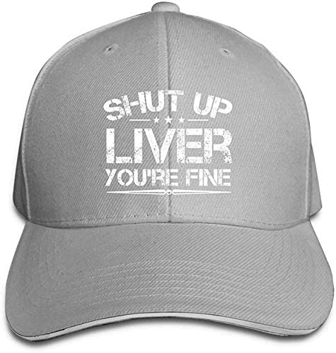 AUMIDO Unisex Trucker Hat - Funny 'Shut Up Liver You're Fine' Baseball Cap for Men & Women - Adjustable Dad Hat for Driving, Outdoor Activities & Casual Wear
