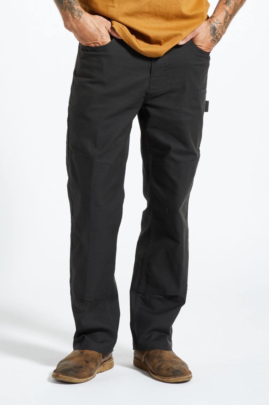 Men's Work Stretch Carpenter Pants - Washed Black for Comfort & Durability - Ideal for Construction, Carpentry & Outdoor Work
