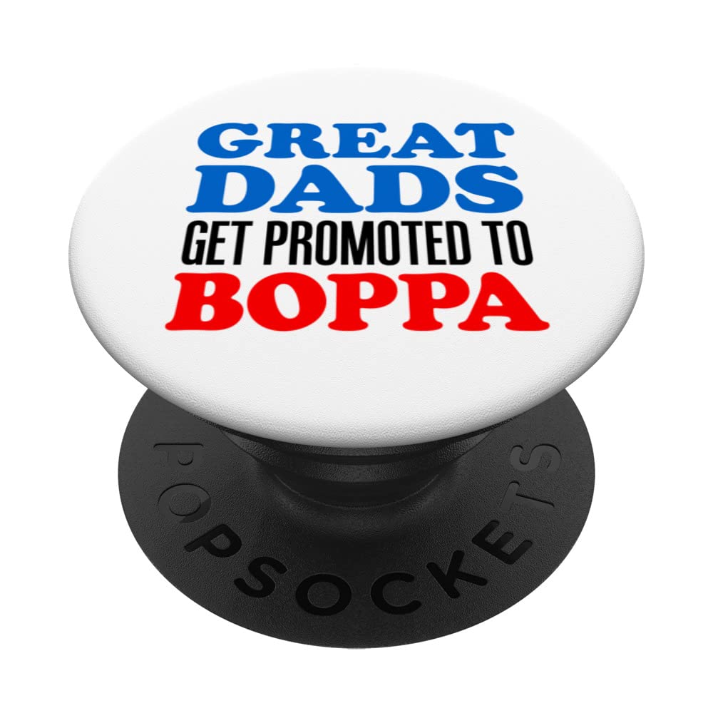 Best 'Boppa' Grandfather PopSockets Swappable PopGrip - Perfect Gift for Dads & Grandpas - Use on Phones, Tablets, Laptops for Secure Grip