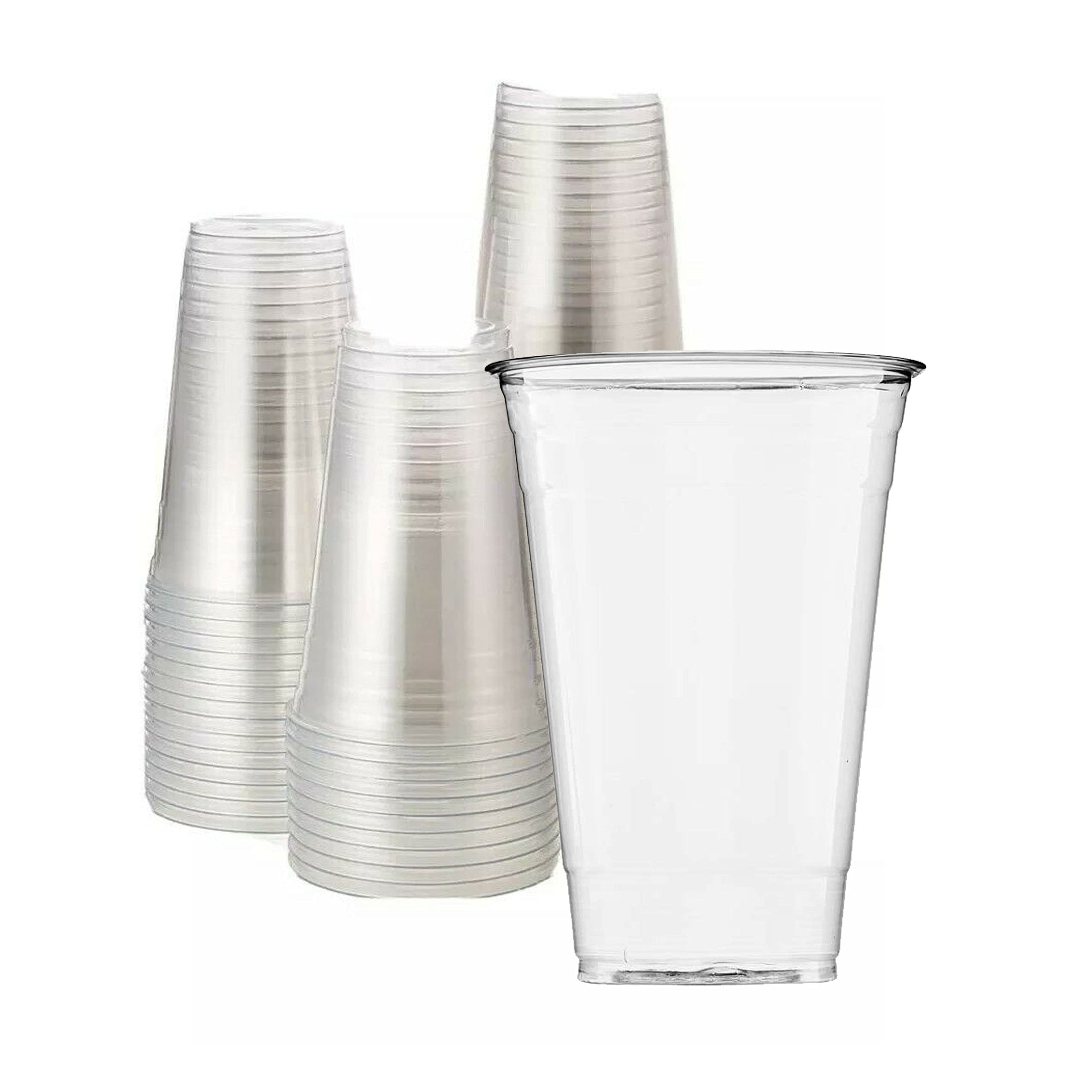 20oz Crystal Clear PET Plastic Cups - Case of 1000 | Disposable Drinkware for Parties, Events & Catering | BPA-Free, Shatterproof & Recyclable