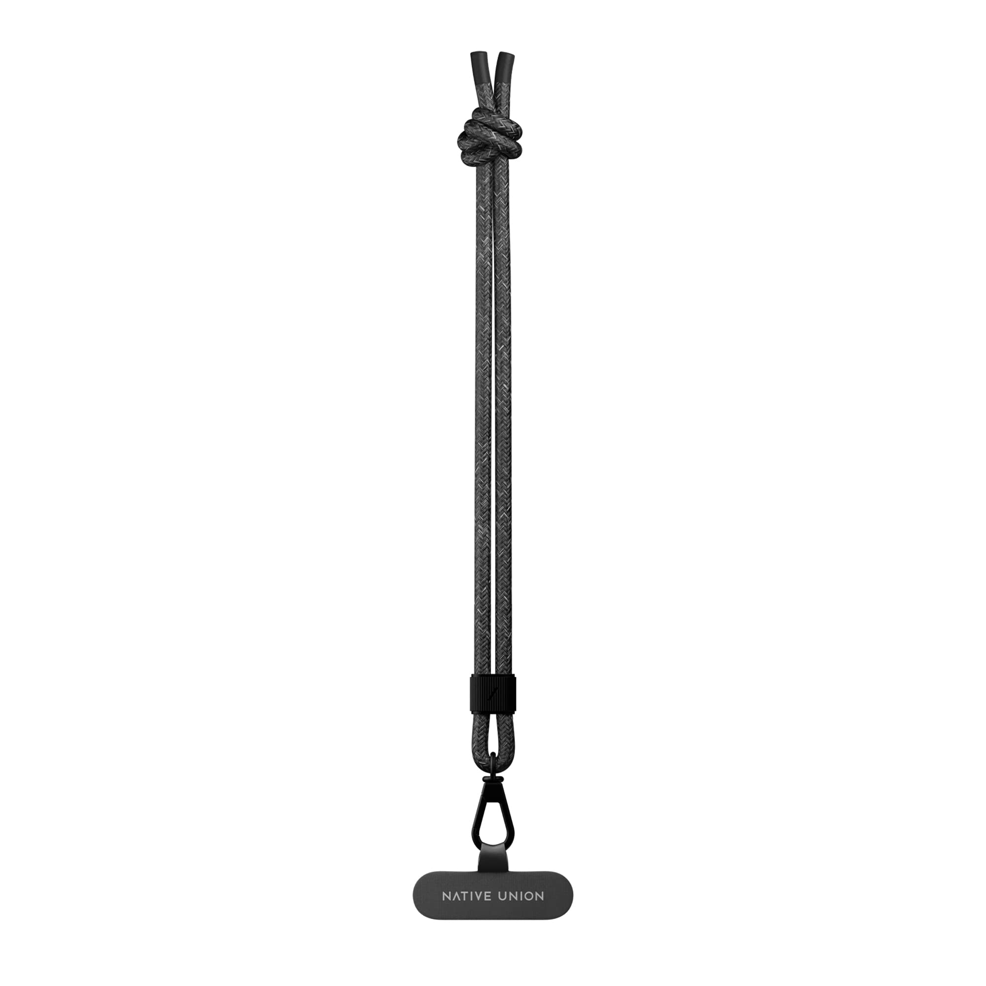 Native Union Universal Wrist Sling - Adjustable & Detachable Phone Strap for All Smartphones - Eco-Friendly 100% rPET Recycled Polyester - Secure Grip for Running, Travel & Outdoor Activities (Black)