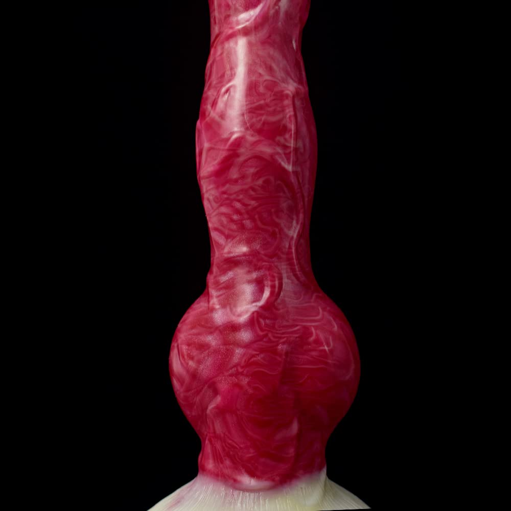 Premium Liquid Silicone Alien/Fido Dildo with Strong Suction Cup - Realistic BeHorny Adult Sex Toy for Solo Play & Couples Intimacy - Waterproof & Body-Safe for Shower, Bedroom & BDSM Scenes