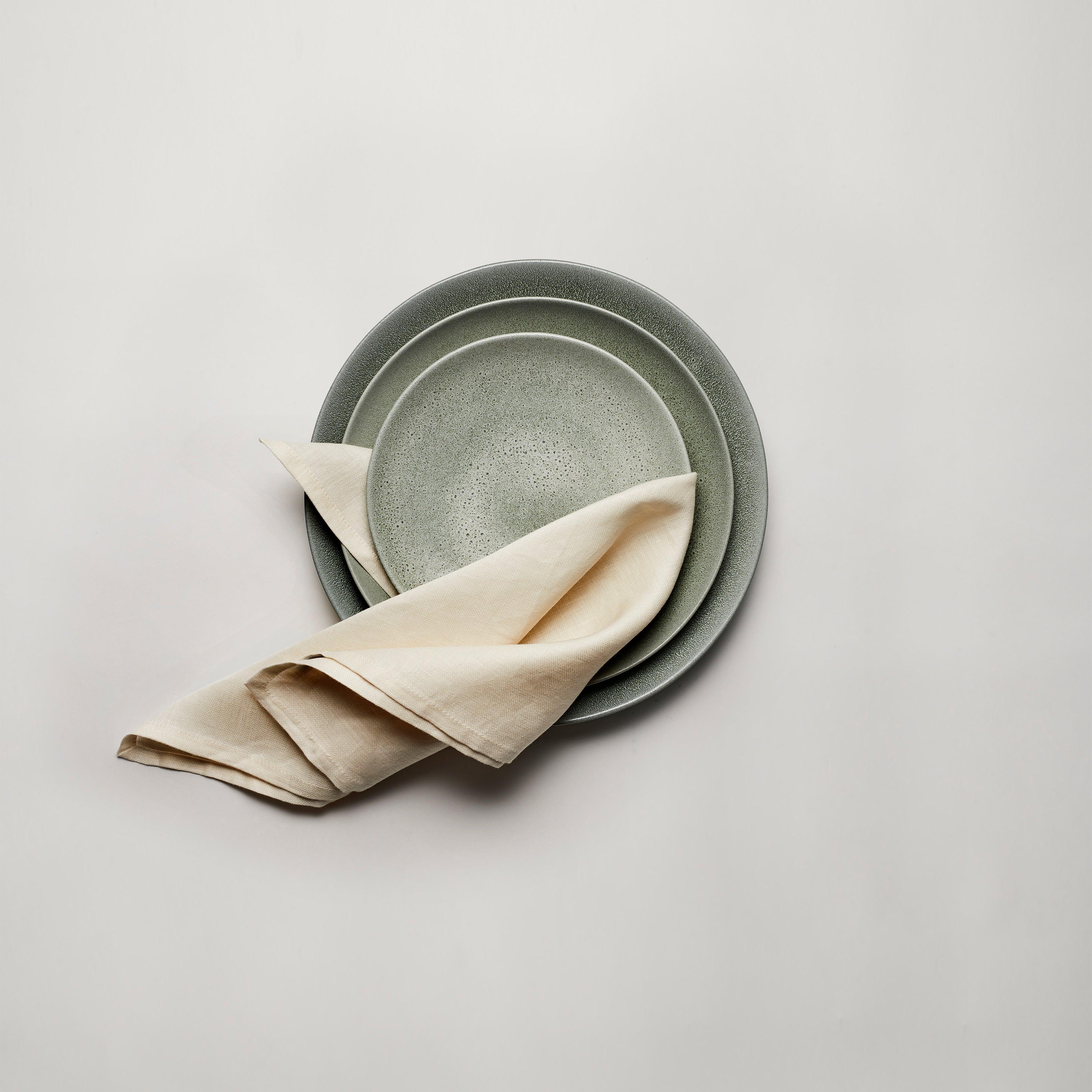 Terra Dessert Plate Set - Elegant Seafoam Green Ceramic Plates for Cakes, Pastries & Desserts | Perfect for Dinner Parties, Tea Time & Home Decor