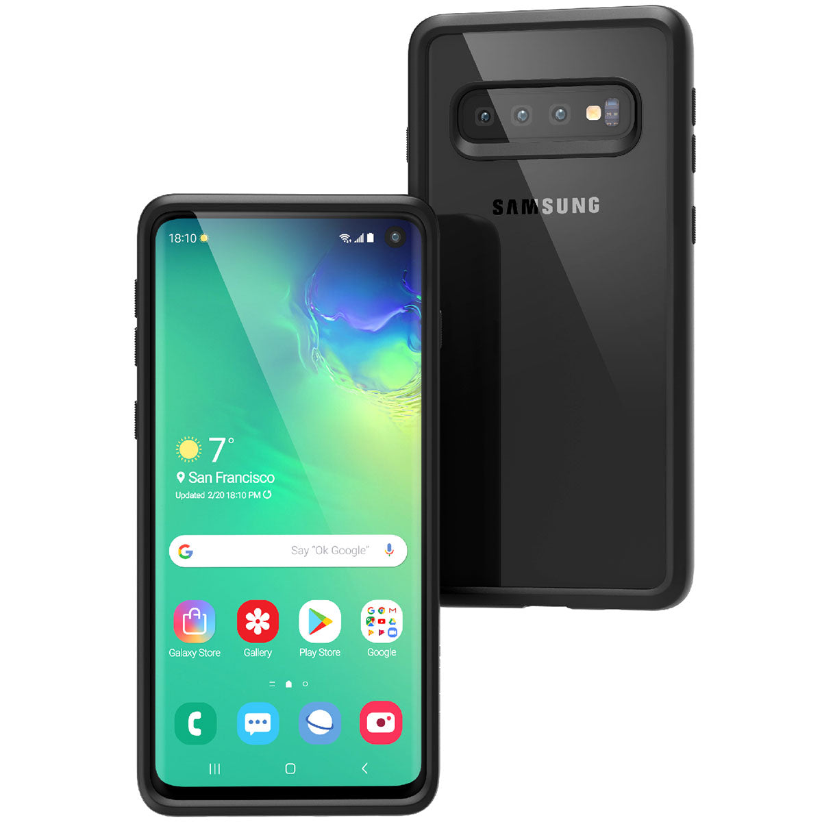 Samsung Galaxy S10 Shockproof Case - Heavy Duty Impact Protection Phone Cover for Galaxy S10 - Perfect for Outdoor, Travel & Everyday Use