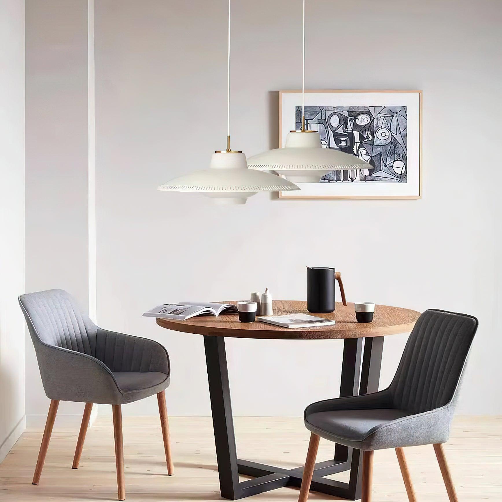 Alien Frisbee Pendant Lamp - Modern UFO-Inspired Ceiling Light Fixture for Living Room, Bedroom & Dining Room Decor