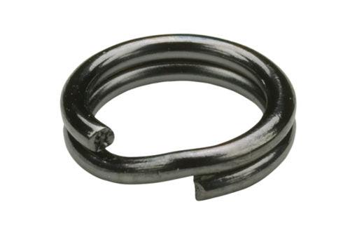 Owner Hyper Wire Split Rings Black Chrome - Premium Fishing Tackle for Saltwater & Freshwater Lures - Ideal for Anglers & Fishing Enthusiasts