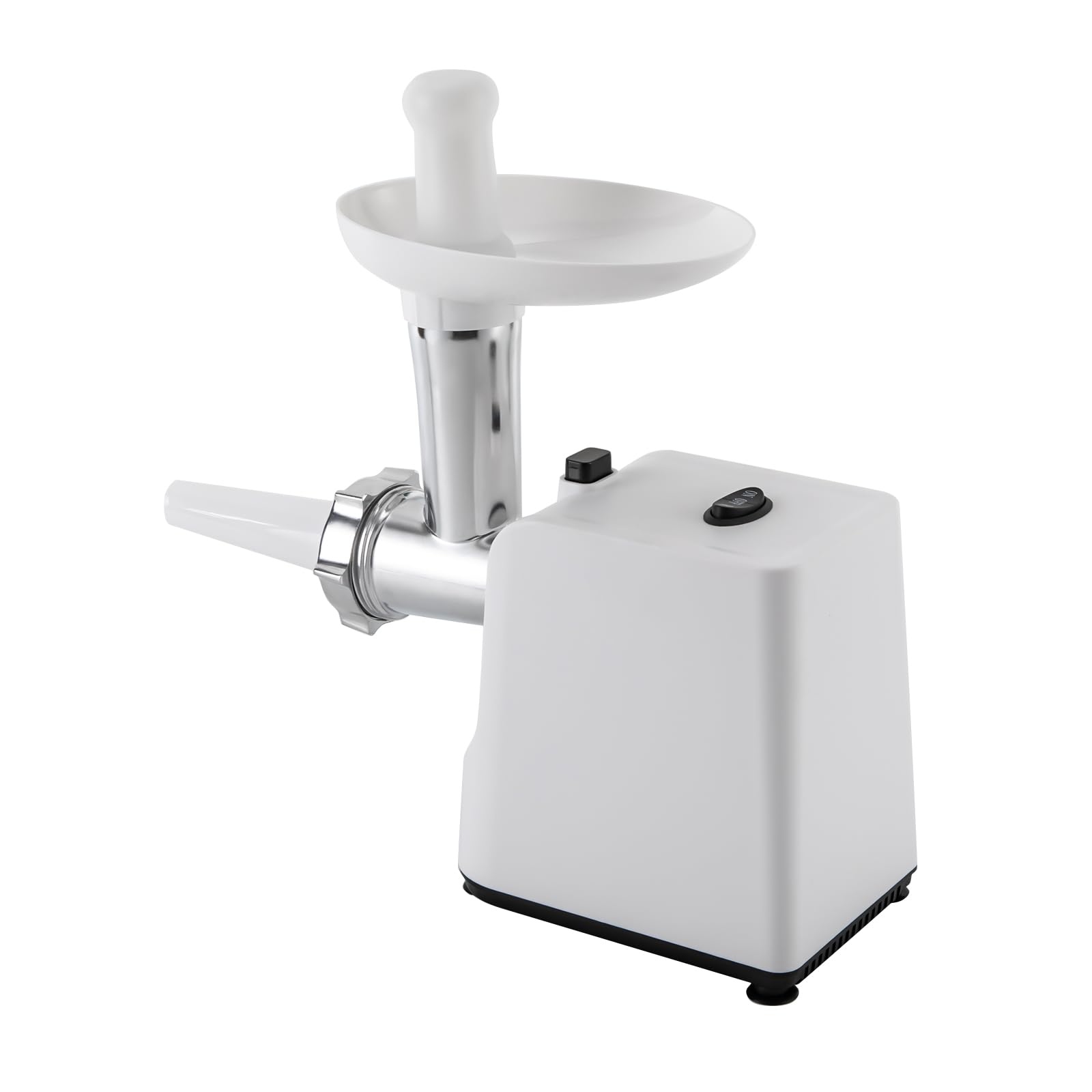 Electric Meat Grinder - Heavy Duty Stainless Steel Sausage Stuffer with 3 Grinding Plates & Attachments | Perfect for Home Kitchen & Commercial Use | Great for Ground Beef, Sausage Making & Food Prep