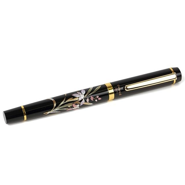Yamanaka Lacquer Ware MAKI-E Urushi Lacquer Fountain Pen - Handcrafted Orchid Design | Premium Japanese Writing Instrument for Calligraphy, Business Gifts & Collectors