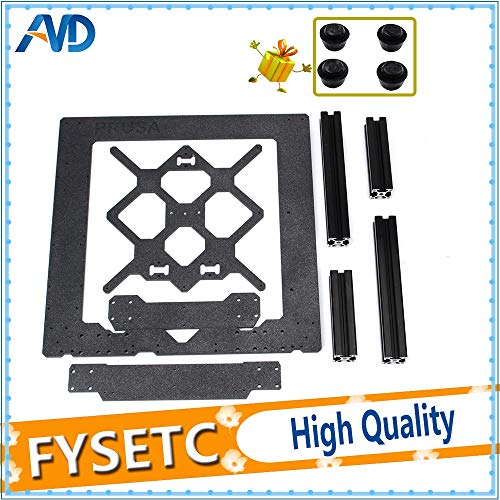 Original Prusa i3 MK3 3D Printer Parts - Aluminum Alloy Frame Y Carriage Front & Rear Plate + Black Aluminum Profile Kit for DIY 3D Printer Upgrades | Perfect for Home, Office & Makerspace 3D Printing Projects
