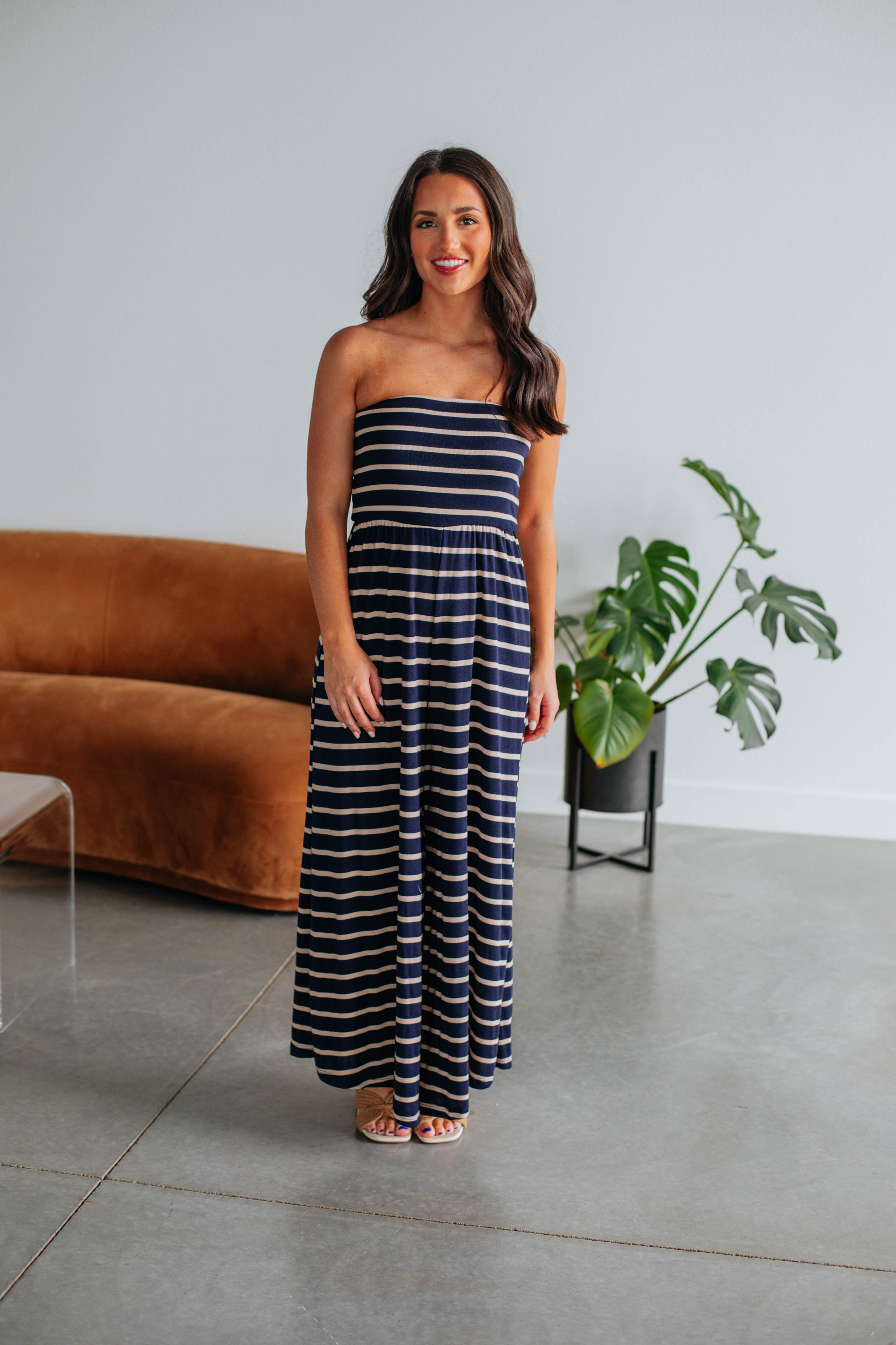 Elina Striped Jumpsuit for Women - Fashionable One Piece Romper with Pockets | Perfect for Summer, Beach, and Casual Outings