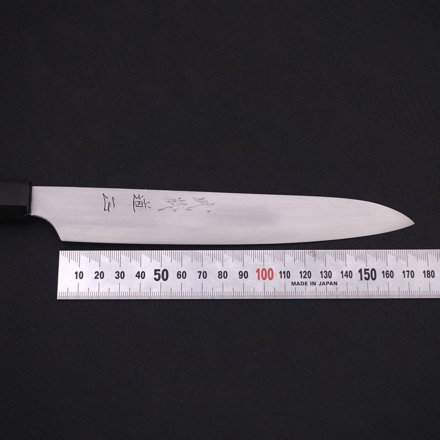 Premium Sujihiki Knife - White Steel #2 Super Polished with Buffalo Ebony Handle - 170mm Japanese Slicing Knife for Sushi, Meat & Vegetables - Professional Chef & Home Kitchen Essential
