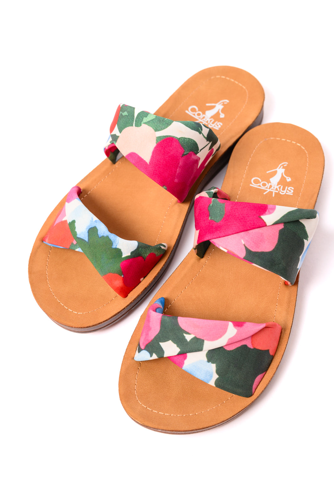 Floral Print Twist Strap Sandals for Women - Comfortable Summer Beach Walking Shoes for Outdoor Vacations & Casual Outings