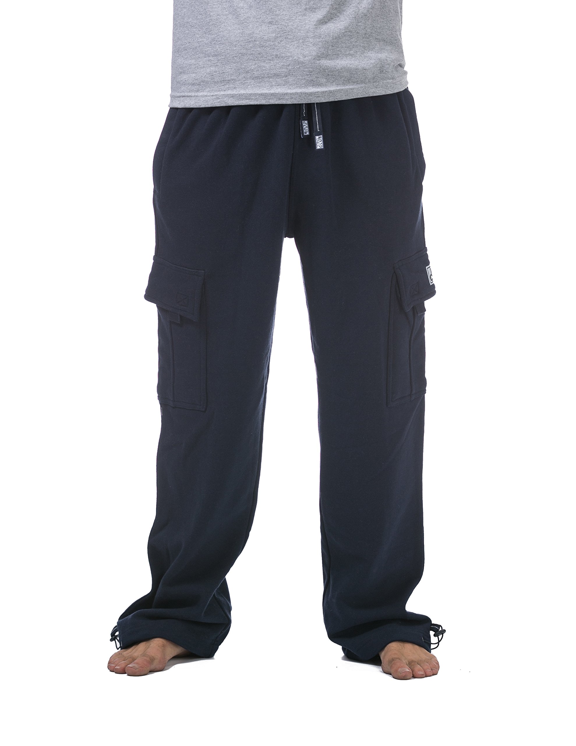 Pro Club Men's Heavyweight Fleece Cargo Pants - Warm Winter Work Pants for Outdoor Activities, Hiking & Casual Wear