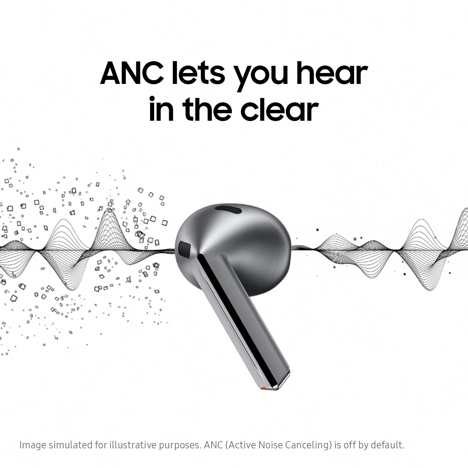 SAMSUNG Galaxy Buds 3 AI True Wireless Bluetooth Earbuds - Open Fit, Active Noise Cancelling, 360 Audio, Real-Time Translation, Touch Control (White, US Version, Renewed) - Perfect for Workouts, Commuting & Travel