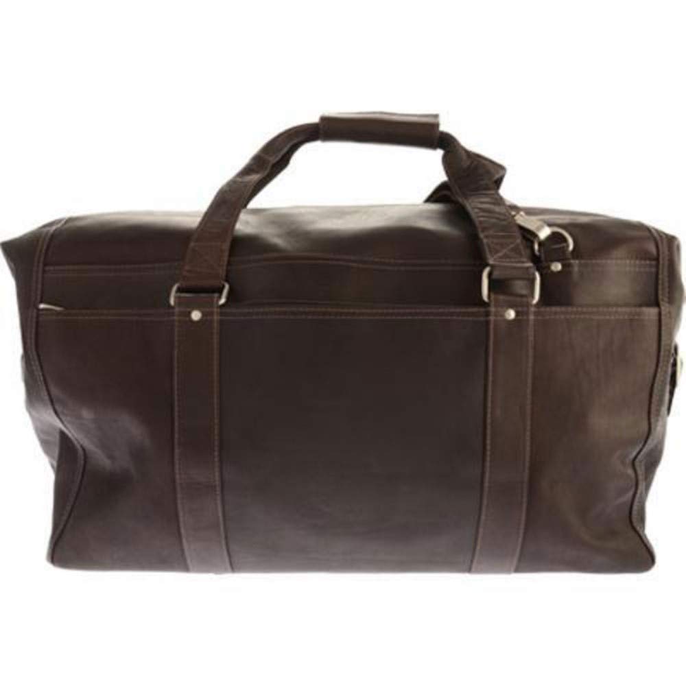 Extra Large Waterproof Duffle Bag with Multiple Zip Pockets - Chocolate Brown Travel Duffel for Gym, Sports, Weekend Trips & Outdoor Adventures
