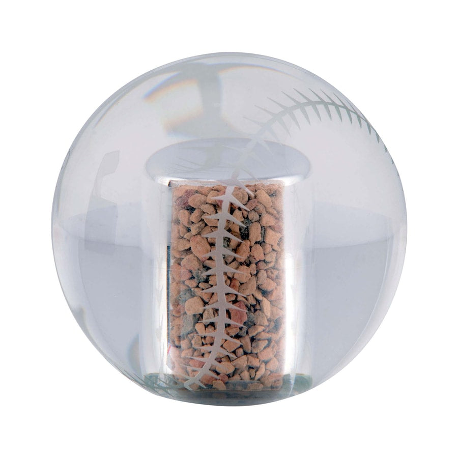 Authentic Aaron Judge New York Yankees AL Home Run Record Crystal Baseball with Game Used Dirt - MLB Collectible Memorabilia for Yankees Fans & Sports Enthusiasts - Perfect for Display Cases, Man Caves, and Baseball Collections