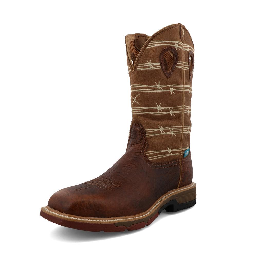 Men's 12 Western Work Boots - Durable Cowboy Boots for Ranch Work & Outdoor Activities | Perfect for Ranchers, Farmers & Country Style