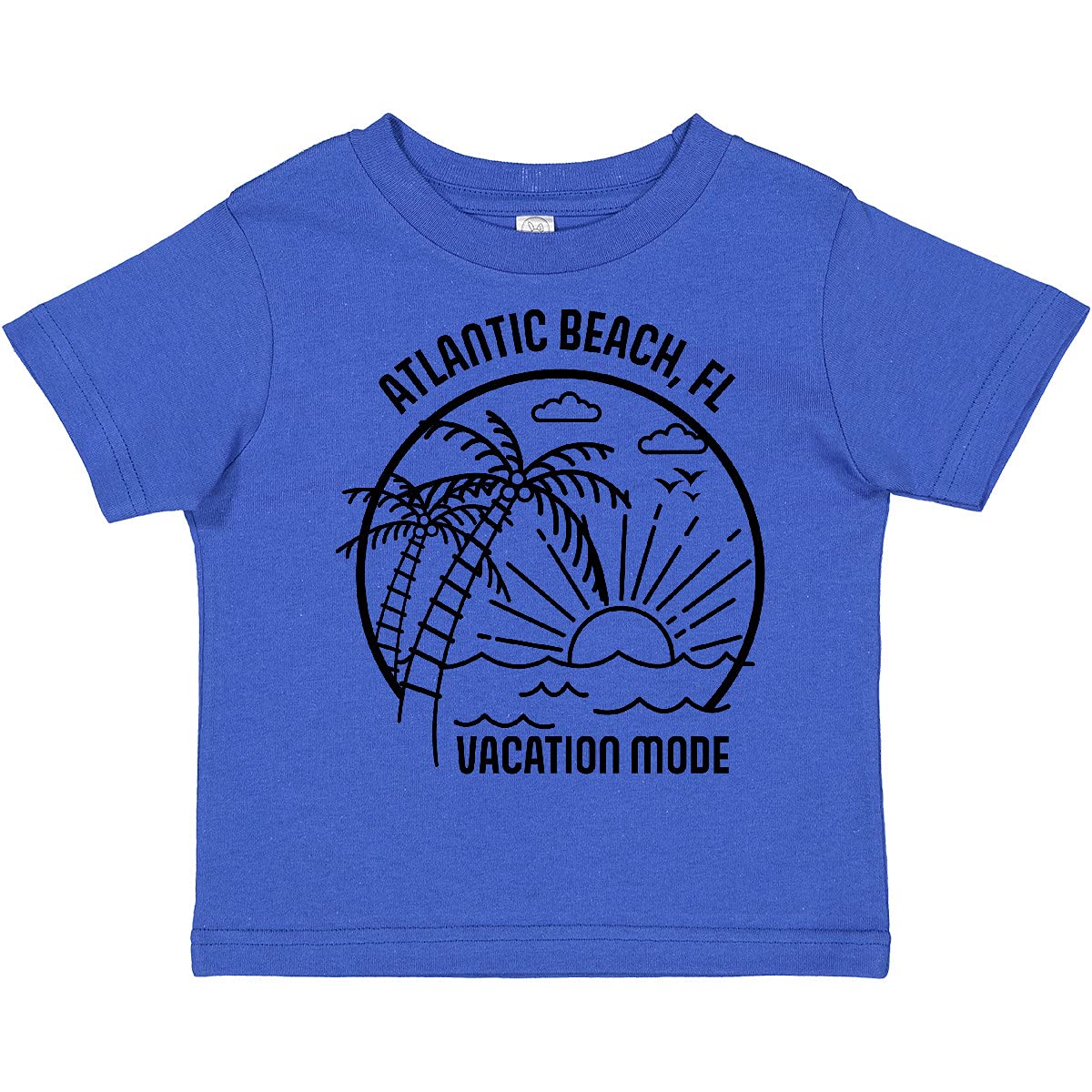 Summer Vacation Mode Atlantic Beach Florida Toddler T-Shirt - Cute Florida Beach Graphic Tee for Boys & Girls - Perfect for Beach Trips, Family Vacations & Summer Outfits