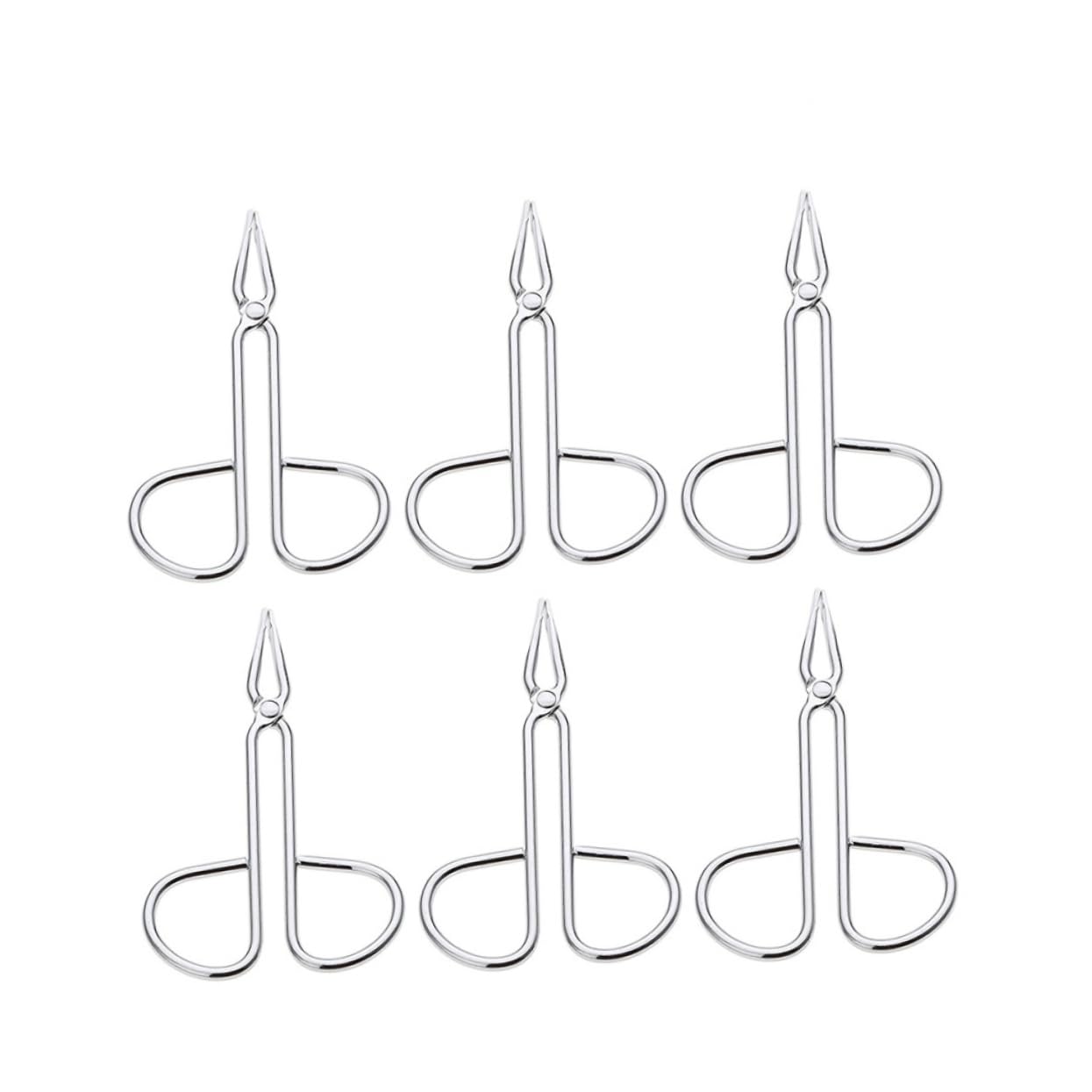 Professional Eyebrow & Eyelash Tweezers Set - 6 Piece Stainless Steel Tweezers for Lash Extensions, Brow Shaping & Makeup - Lightweight, Durable & Precise - Perfect for Salon, Spa & Home Use